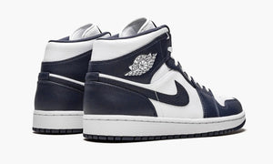 Air Jordan 1 Mid "White Metallic Gold Obsidian" - 554724 174 | Grailshop