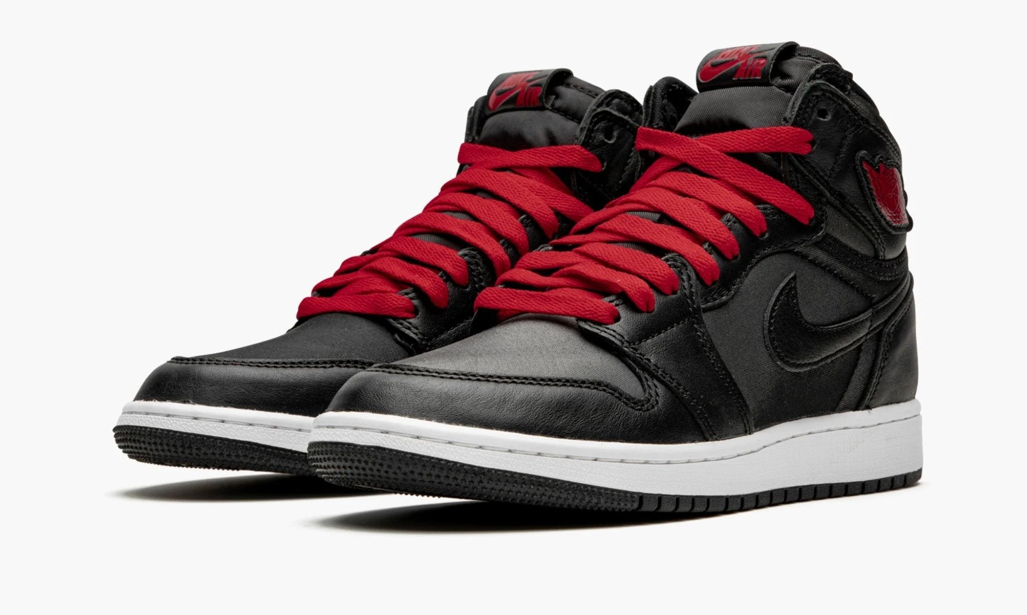Air Jordan 1 High Retro GS "Black Satin/Gym Red" - 575441 060  | Grailshop