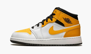 Nike Air Jordan 1 Mid GS "White / University Gold" - 554725 170 | ARCA