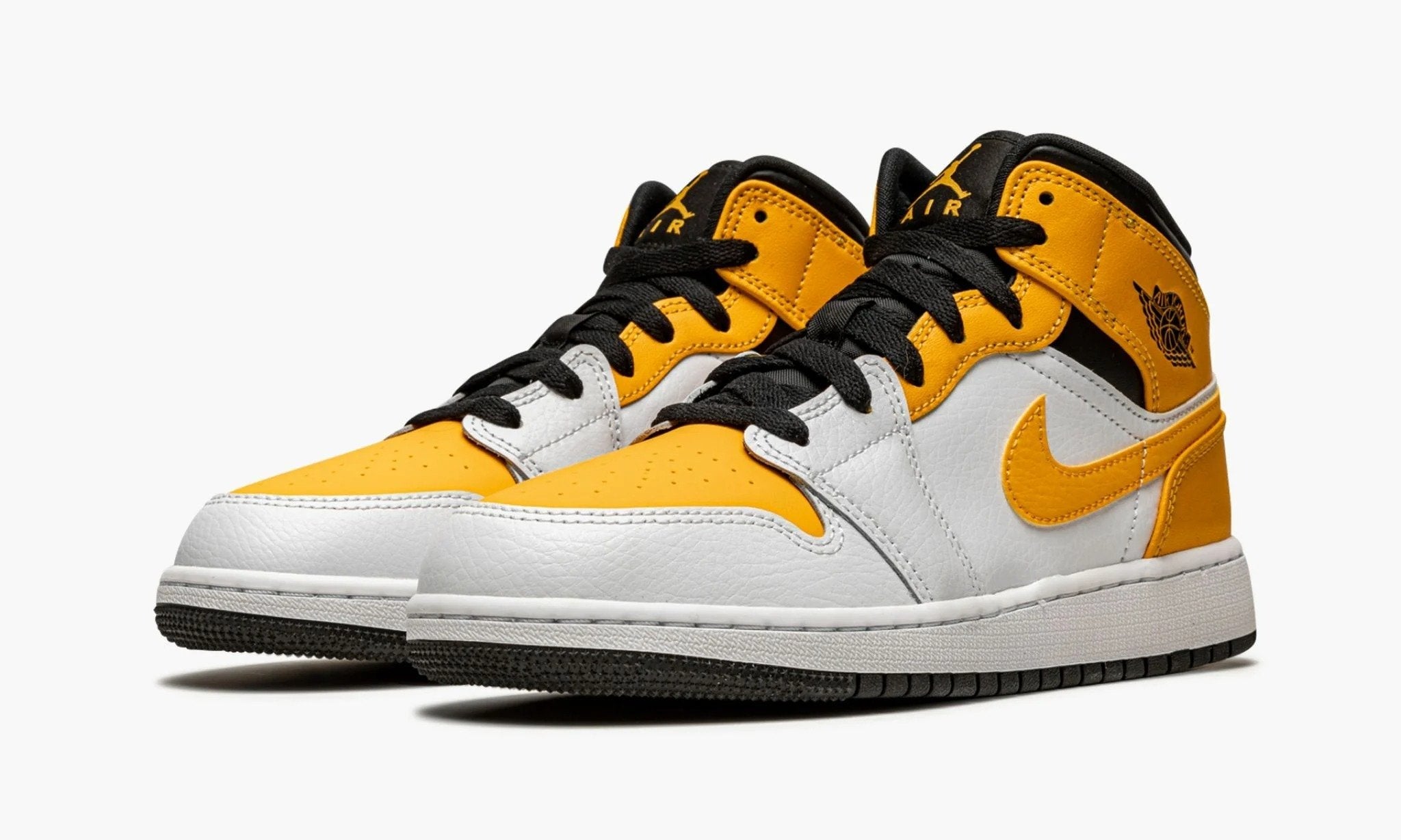 Nike Air Jordan 1 Mid GS "White / University Gold" - 554725 170 | ARCA