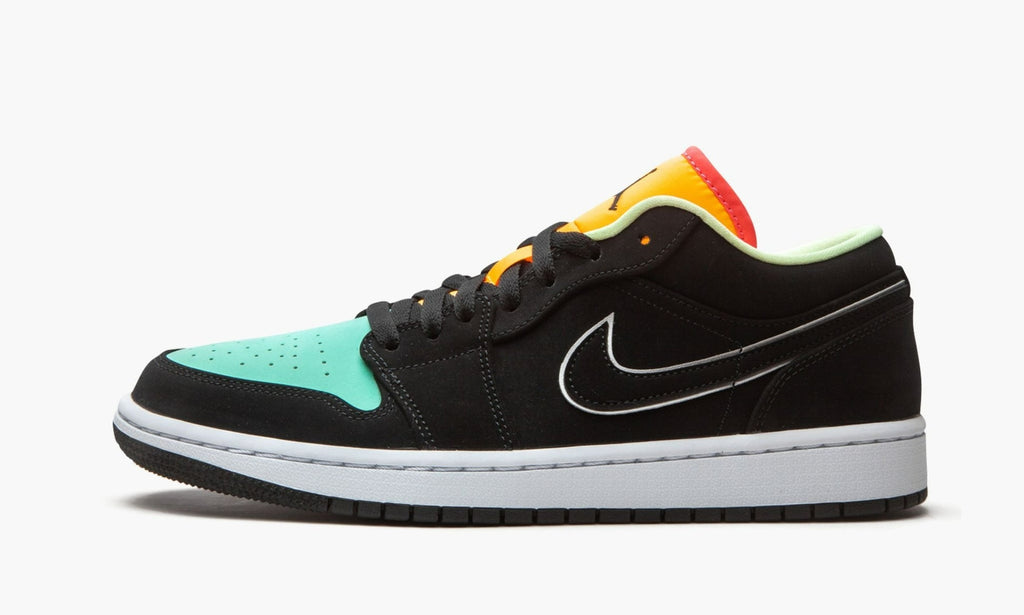 Air Jordan 1 Low "Black Aurora Green Laser Orange" - CK3022 013 | Arcastore