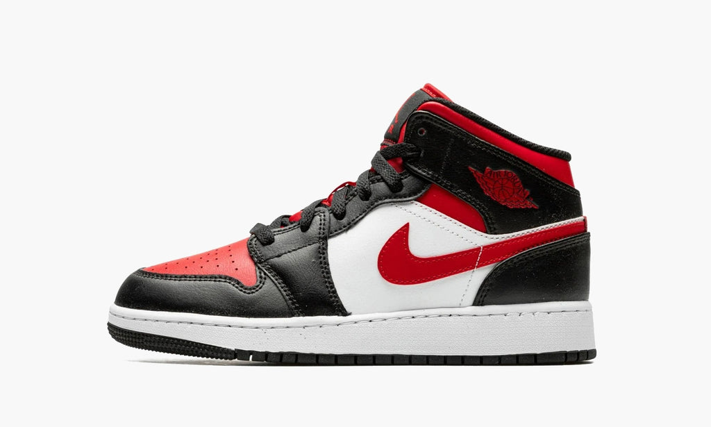 Air Jordan 1 Mid GS "Black Fire Red" - 554725 079 | Arcastore