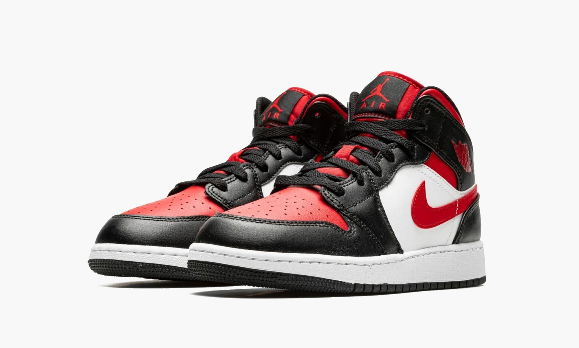 Air Jordan 1 Mid GS "Black Fire Red" - 554725 079 | Arcastore