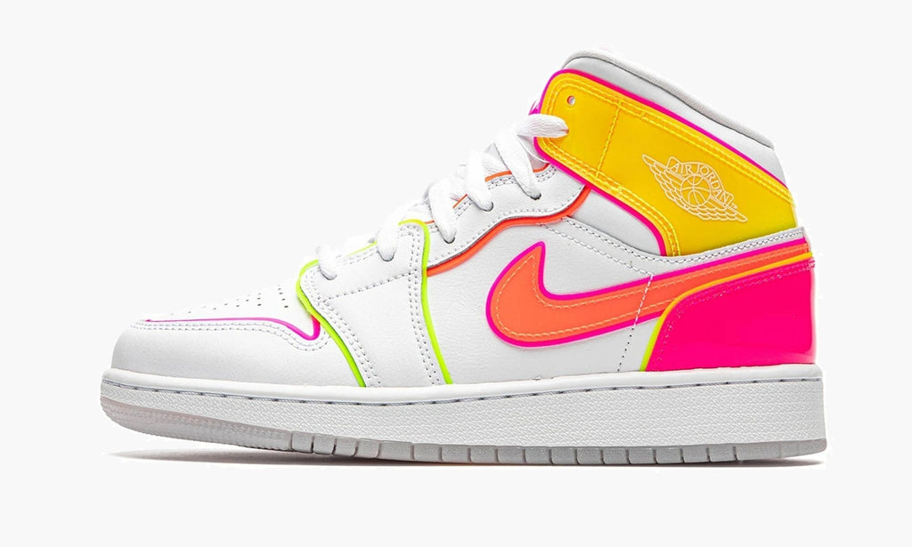 Air Jordan 1 Mid GS "Edge Glow" - CV4611 100 | Arcastore