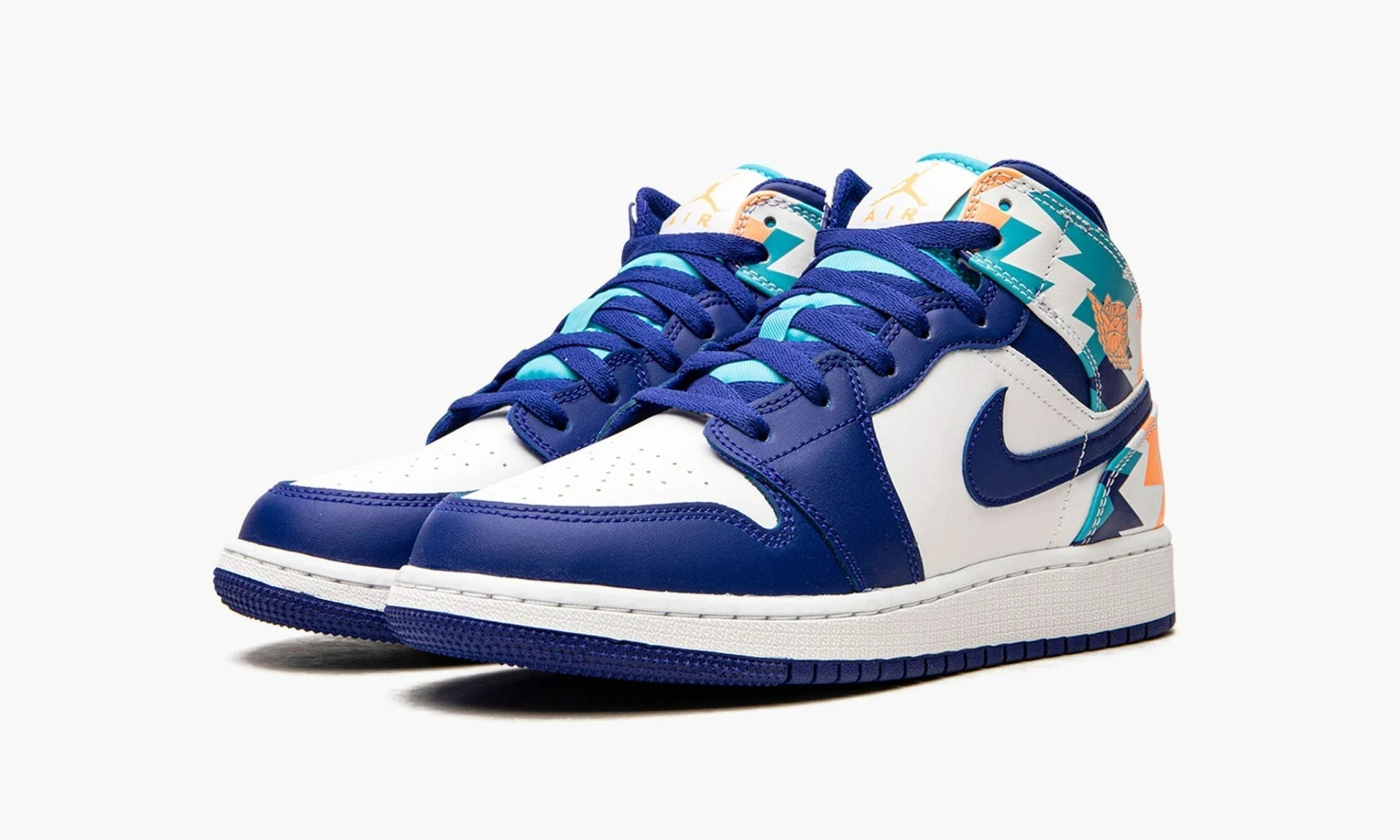 Air Jordan 1 Mid GS "Geometric Print" - 555112 105 | Arcastore