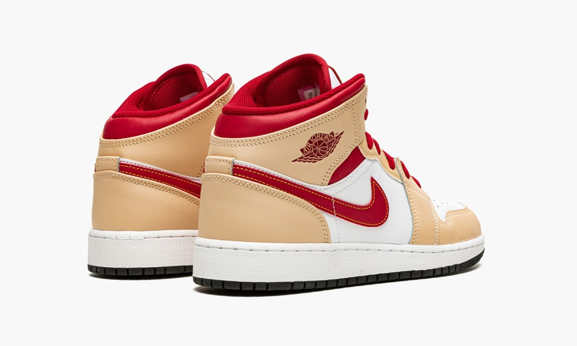 Air Jordan 1 Mid GS "Light Curry Cardinal" - 554725 201 | Arcastore