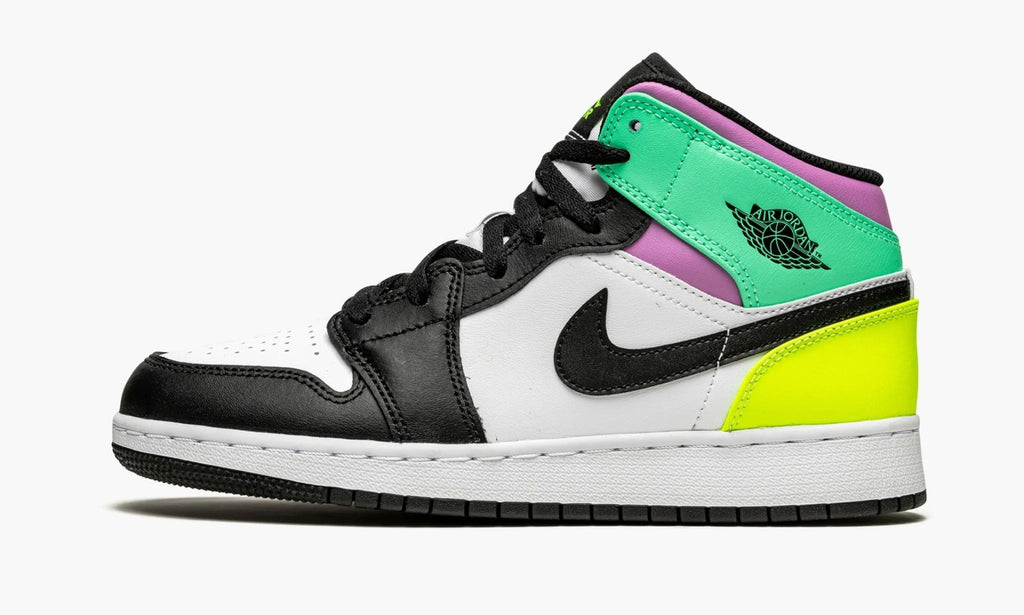 Air Jordan 1 Mid GS "Pastel Black Toe" - 554725 175 | Arcastore