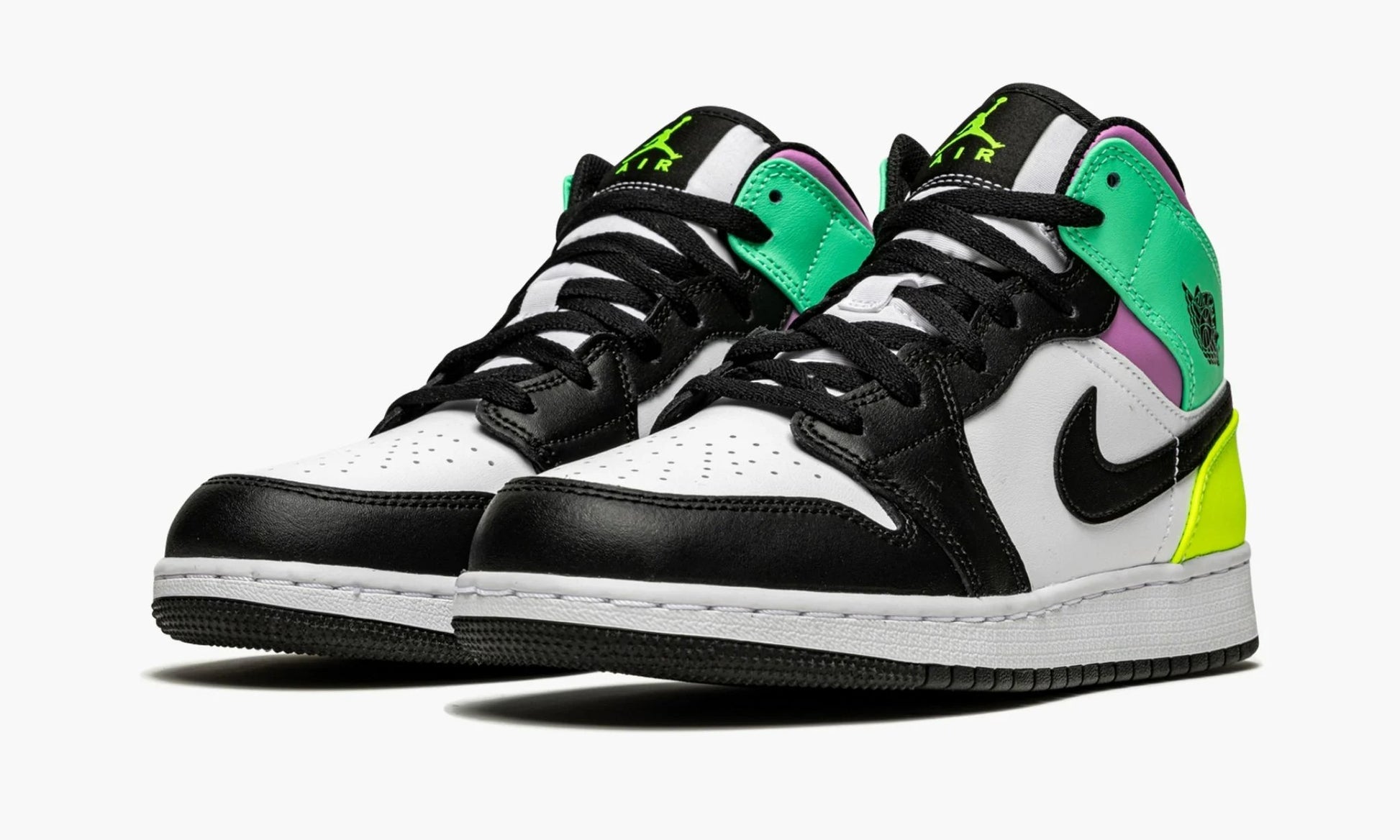 Air Jordan 1 Mid GS "Pastel Black Toe" - 554725 175 | Arcastore