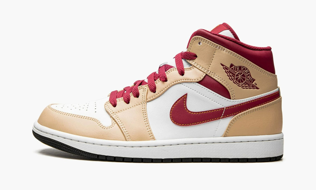 Air Jordan 1 Mid "Light Curry Cardinal" - 554724 201 | Arcastore