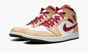 Air Jordan 1 Mid "Light Curry Cardinal" - 554724 201 | Arcastore
