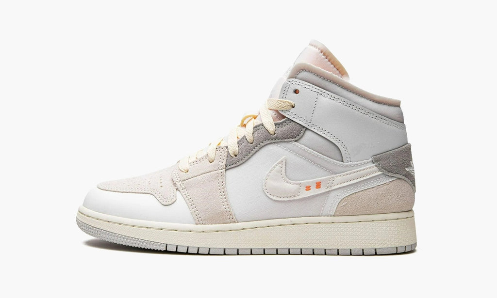 Air Jordan 1 Mid SE GS "Craft Inside Out White Grey" - DQ3726 100 | Arcastore