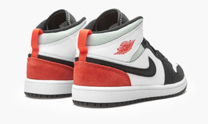Air Jordan 1 Mid SE PS "White Black Red Spruce" - BQ6932 100 | Arcastore